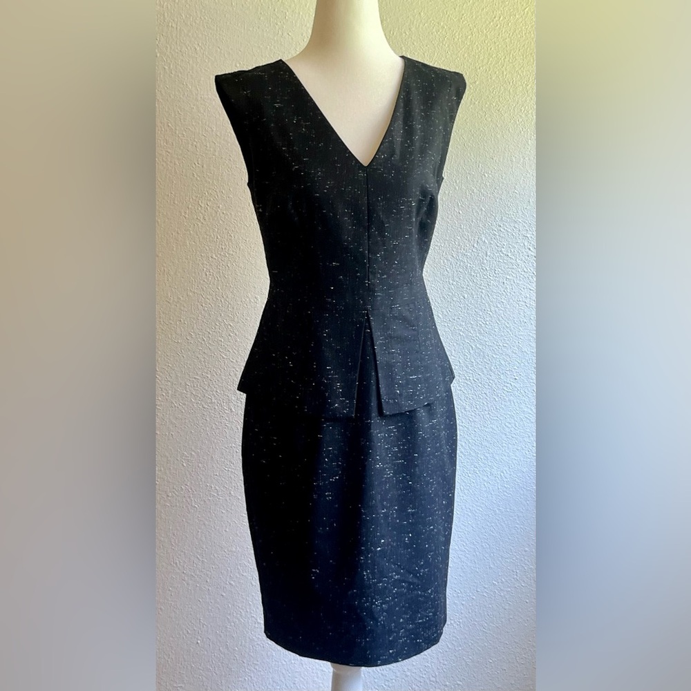 Ann Taylor Black and White Speckled Dress